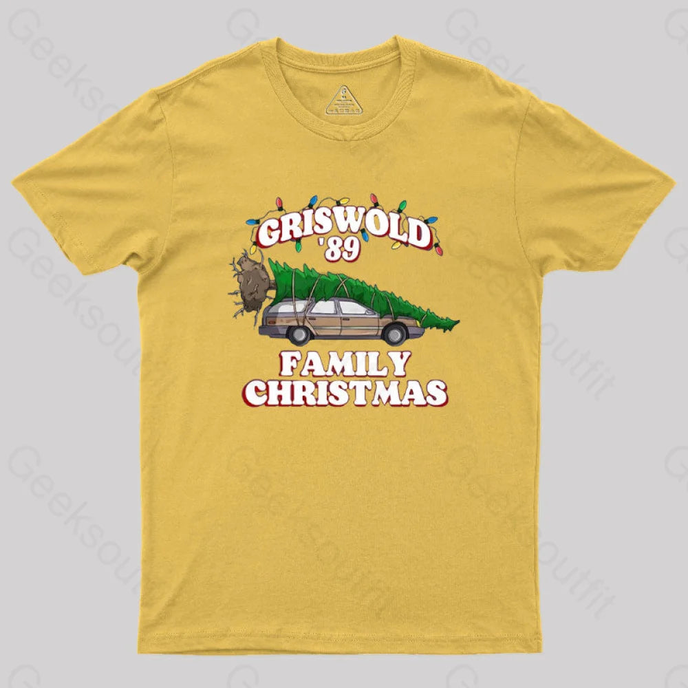 Christmas Vacation National Lampoons Geek T-Shirt Yellow / S