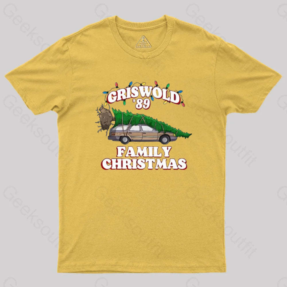 Christmas Vacation National Lampoons Geek T-Shirt Yellow / S
