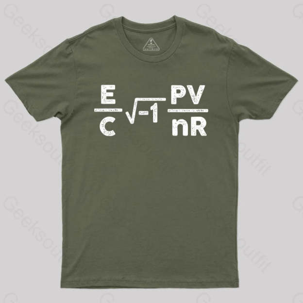 Circuit Total Resistance Formula T-Shirt Army Green / S Yc