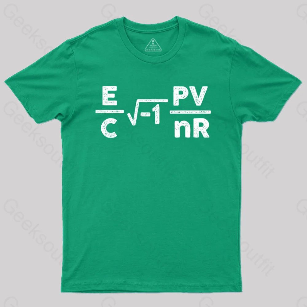 Circuit Total Resistance Formula T-Shirt Green / S Yc