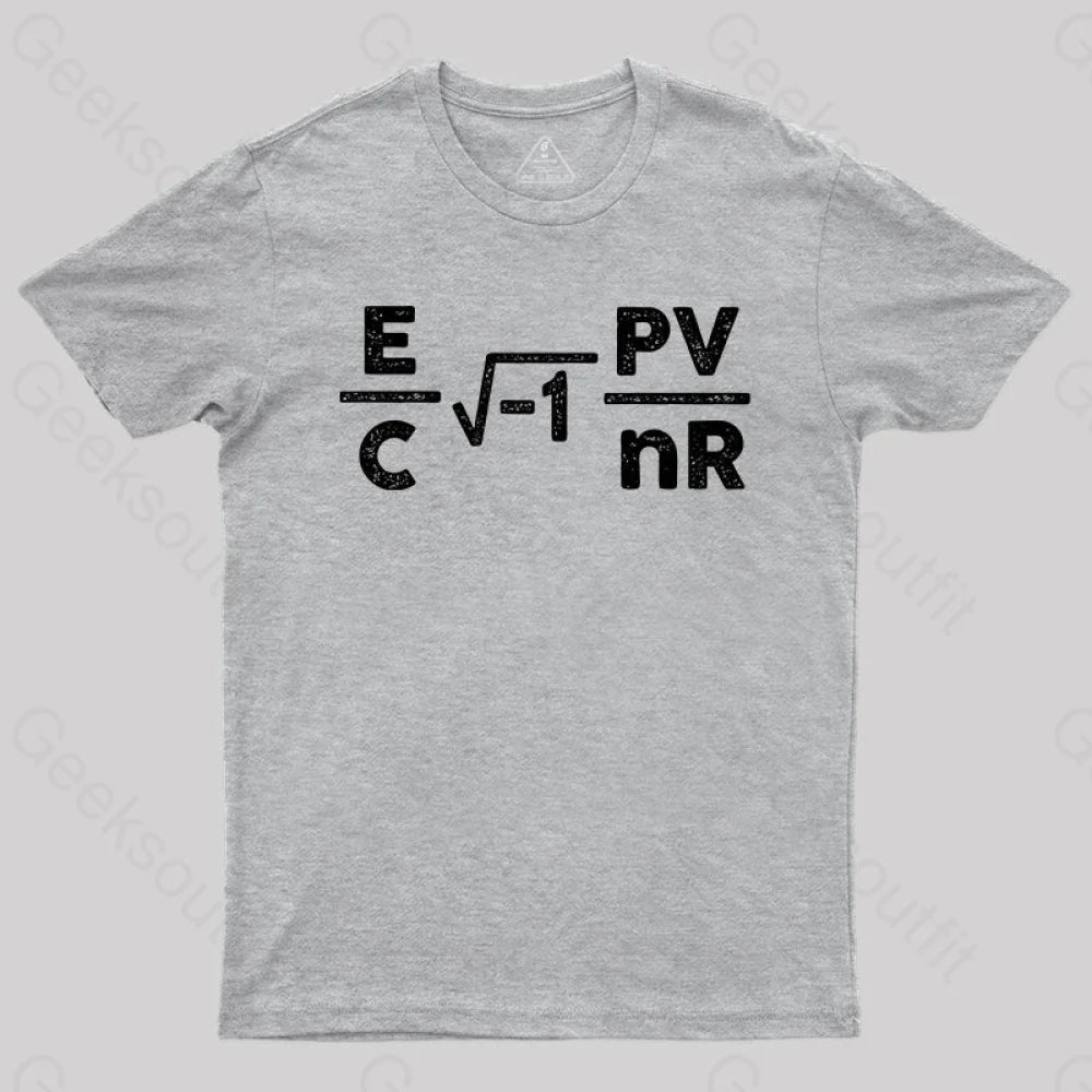 Circuit Total Resistance Formula T-Shirt Grey / S Yc