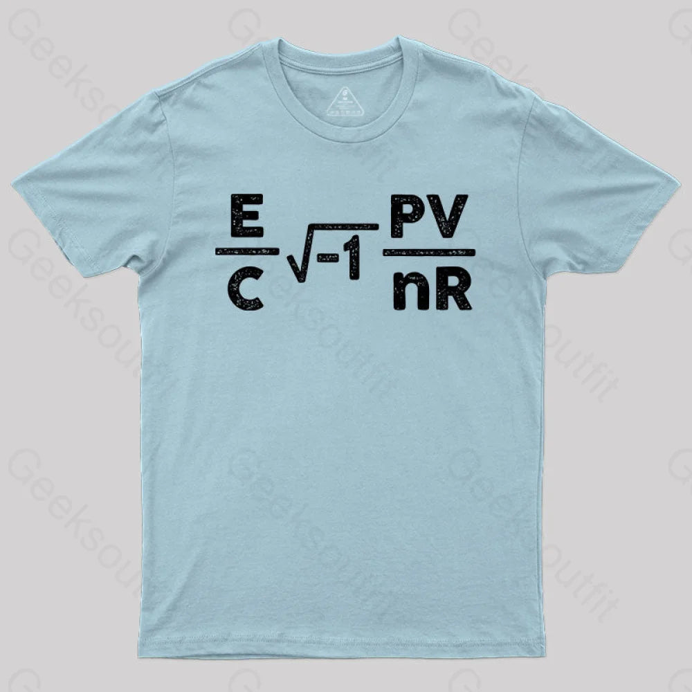 Circuit Total Resistance Formula T-Shirt Light Blue / S Yc