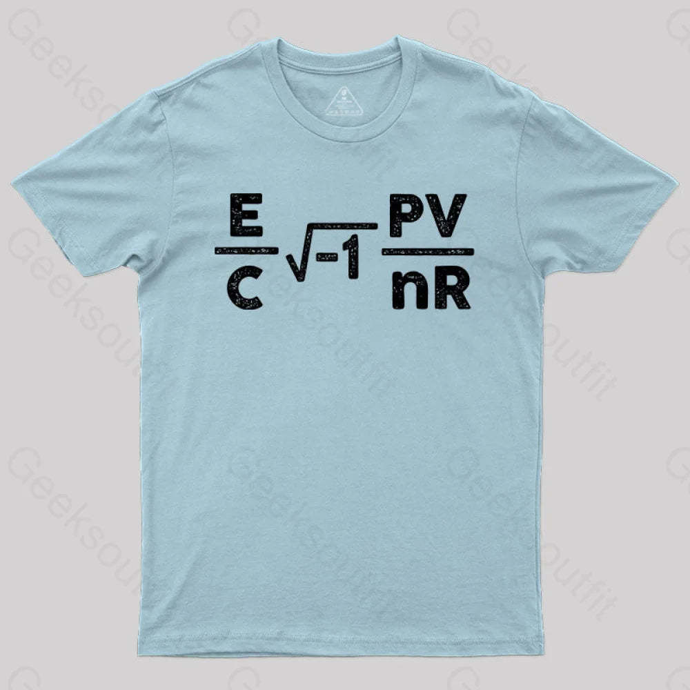 Circuit Total Resistance Formula T-Shirt Light Blue / S Yc