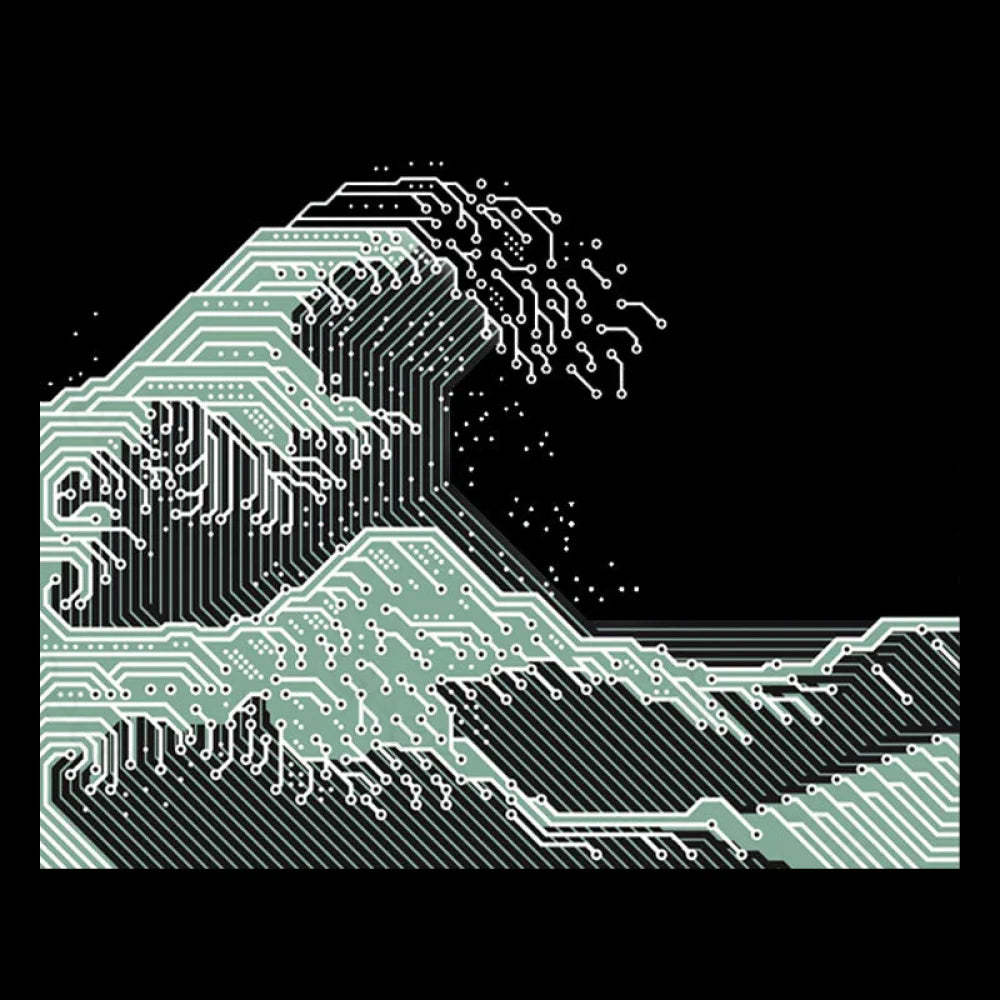 Circuitized Wave Geek T-Shirt