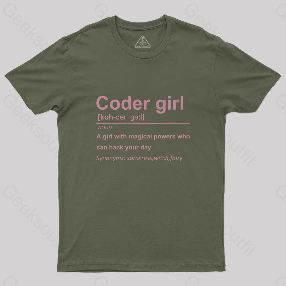 Coder Girl T-Shirt - Geeksoutfit
