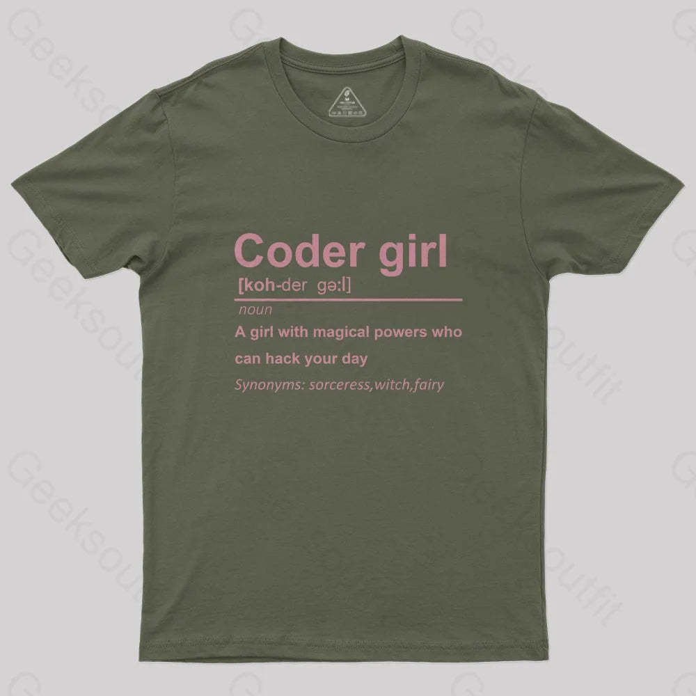 Coder Girl T-Shirt - Geeksoutfit