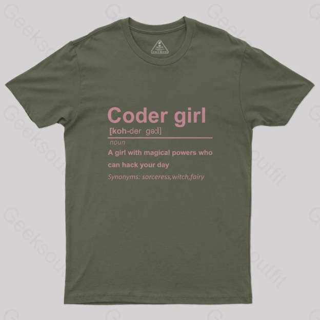 Coder Girl T-Shirt - Geeksoutfit