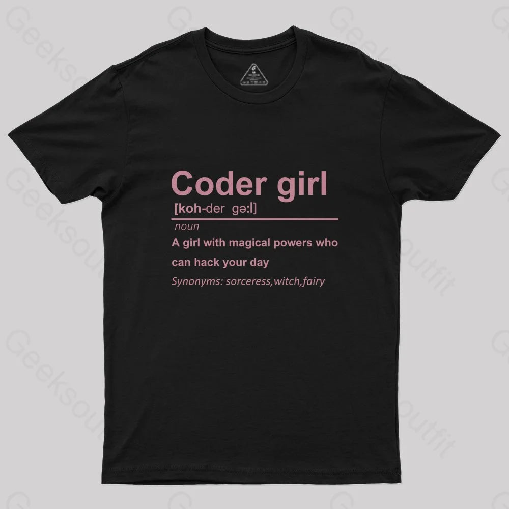 Coder Girl T-Shirt - Geeksoutfit
