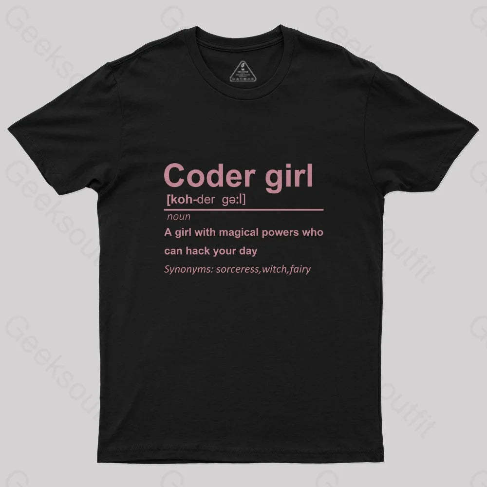 Coder Girl T-Shirt - Geeksoutfit