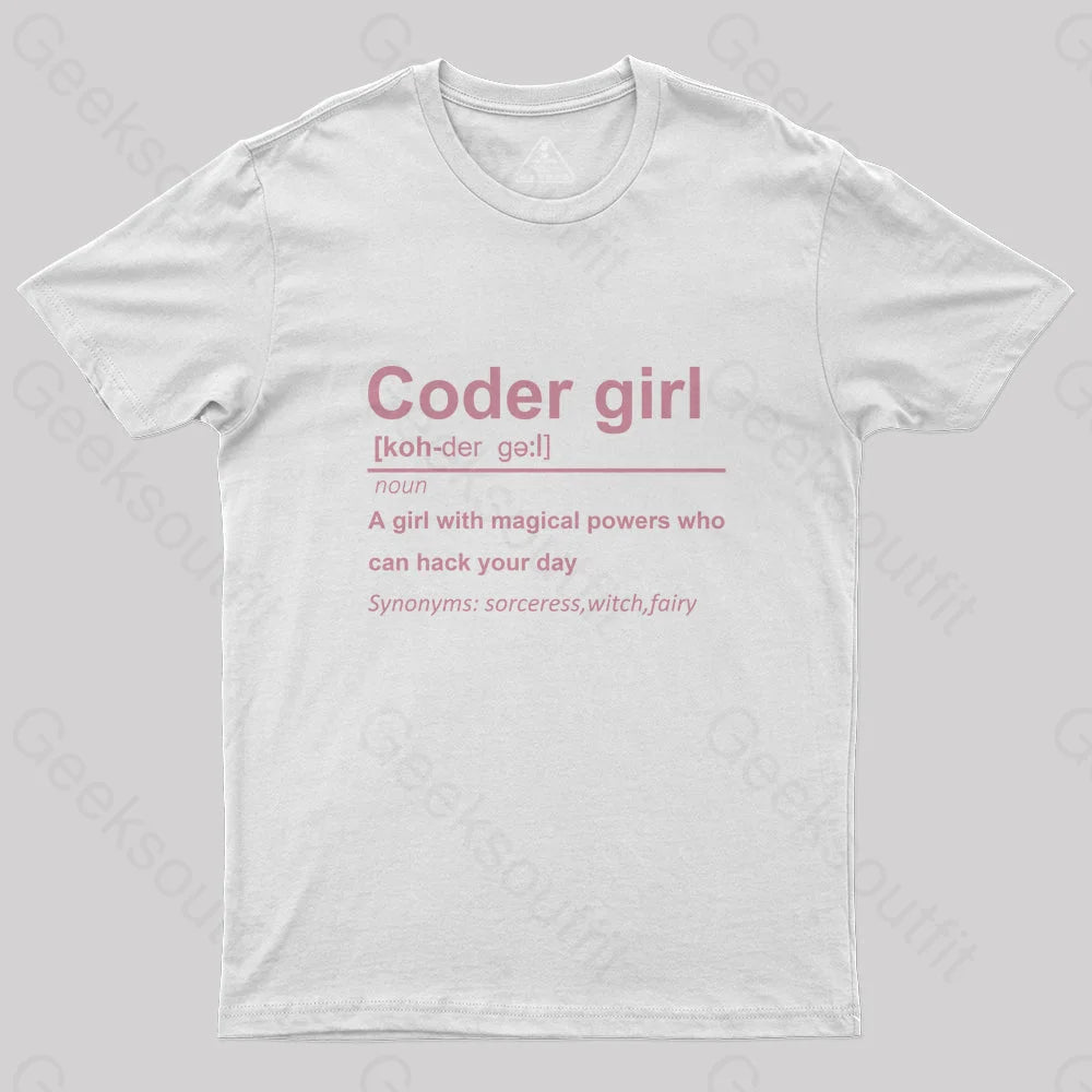 Coder Girl T-Shirt - Geeksoutfit