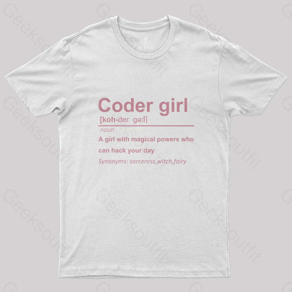 Coder Girl T-Shirt - Geeksoutfit