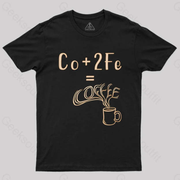 Coffee Elemental Chemistry Science T-Shirt Black / S