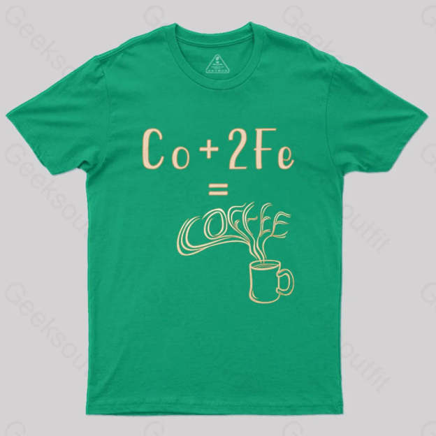 Coffee Elemental Chemistry Science T-Shirt Green / S