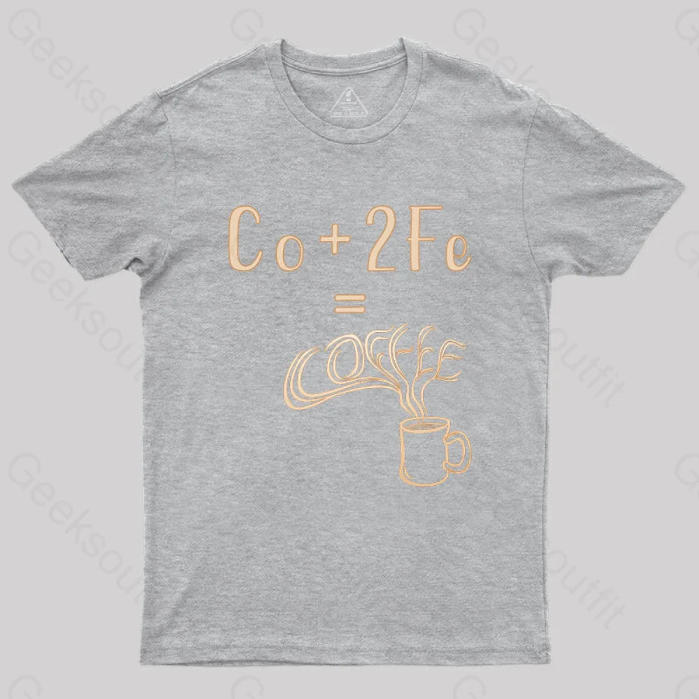 Coffee Elemental Chemistry Science T-Shirt Grey / S