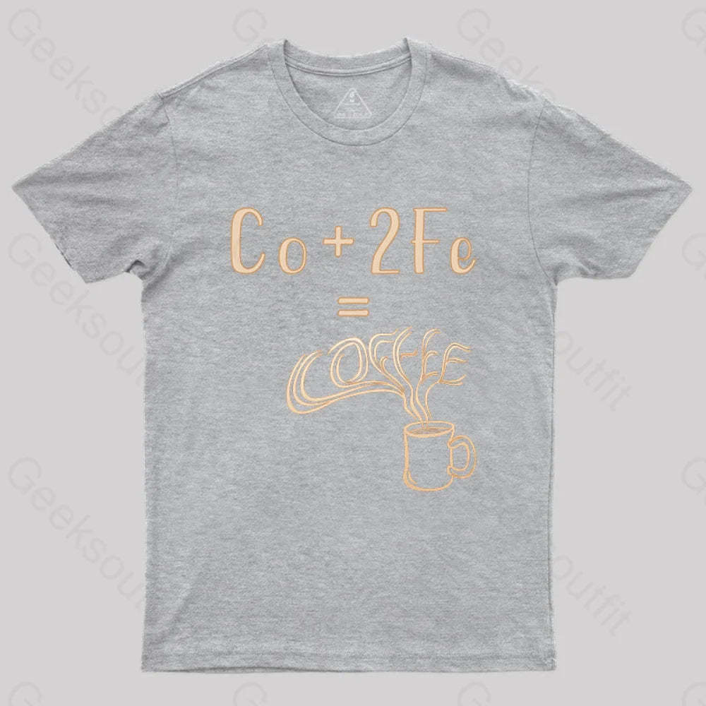 Coffee Elemental Chemistry Science T-Shirt Grey / S