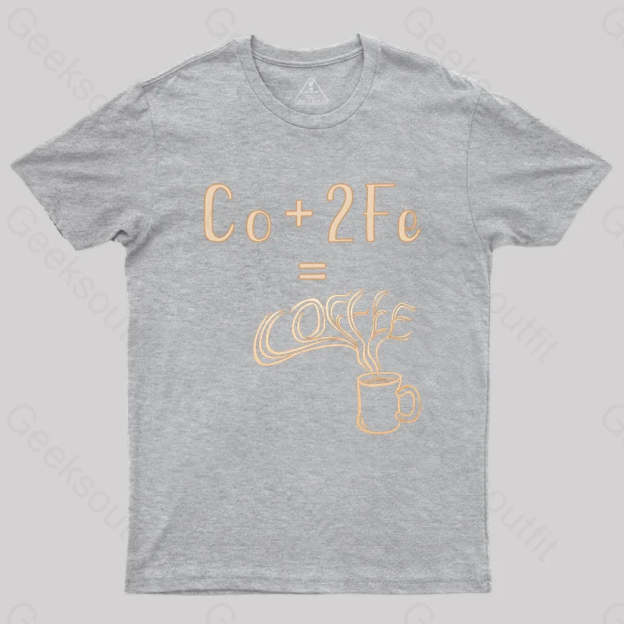Coffee Elemental Chemistry Science T-Shirt Grey / S