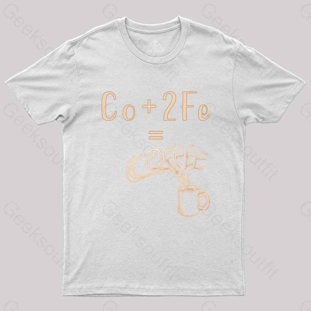 Coffee Elemental Chemistry Science T-Shirt White / S