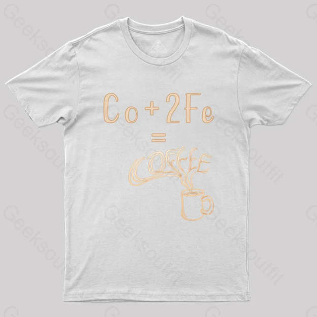 Coffee Elemental Chemistry Science T-Shirt White / S