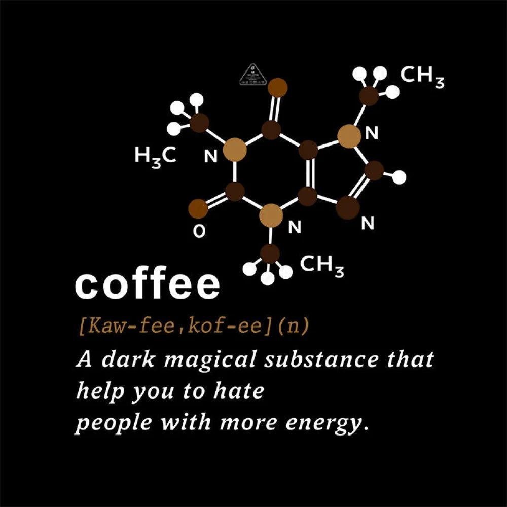 Coffee Molecular Formula T-Shirt Yc