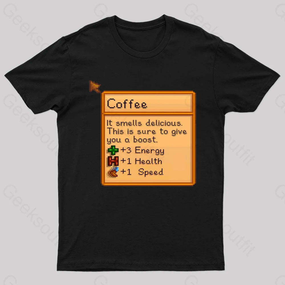 Coffee Nerd T-Shirt Black / S