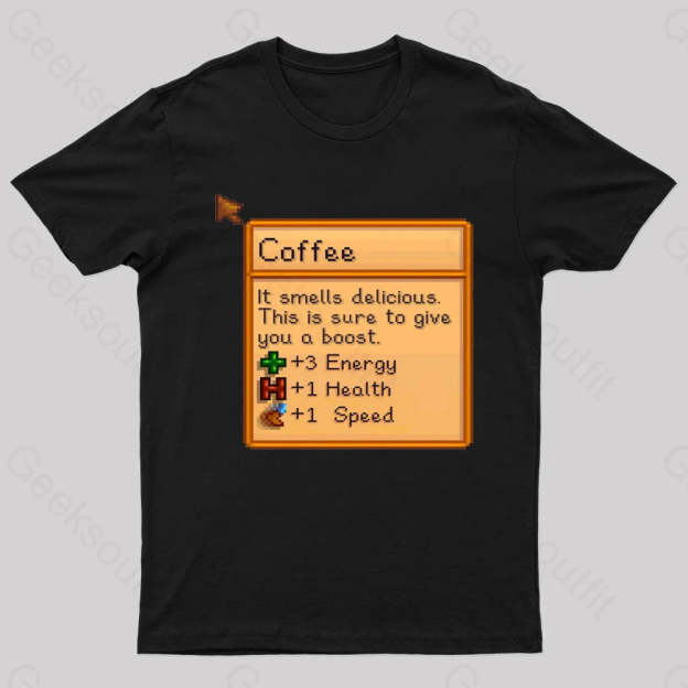 Coffee Nerd T-Shirt Black / S