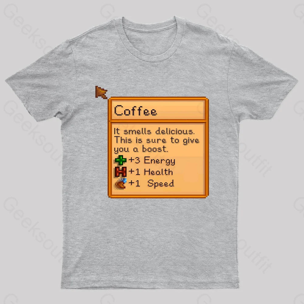 Coffee Nerd T-Shirt Grey / S
