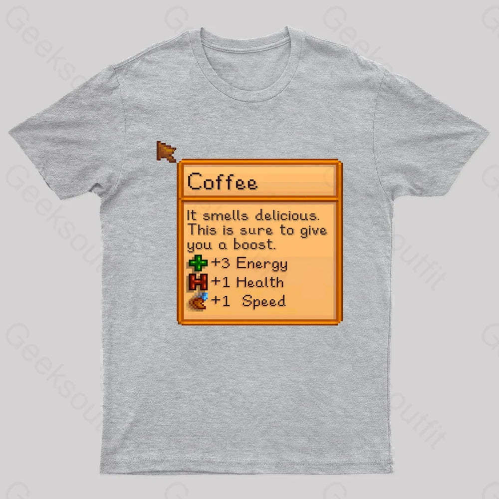 Coffee Nerd T-Shirt Grey / S