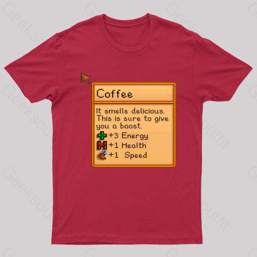 Coffee Nerd T-Shirt Red / S