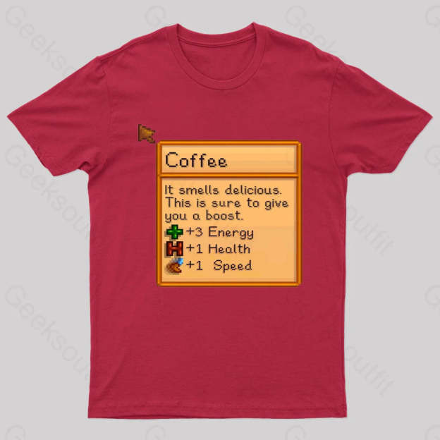 Coffee Nerd T-Shirt Red / S