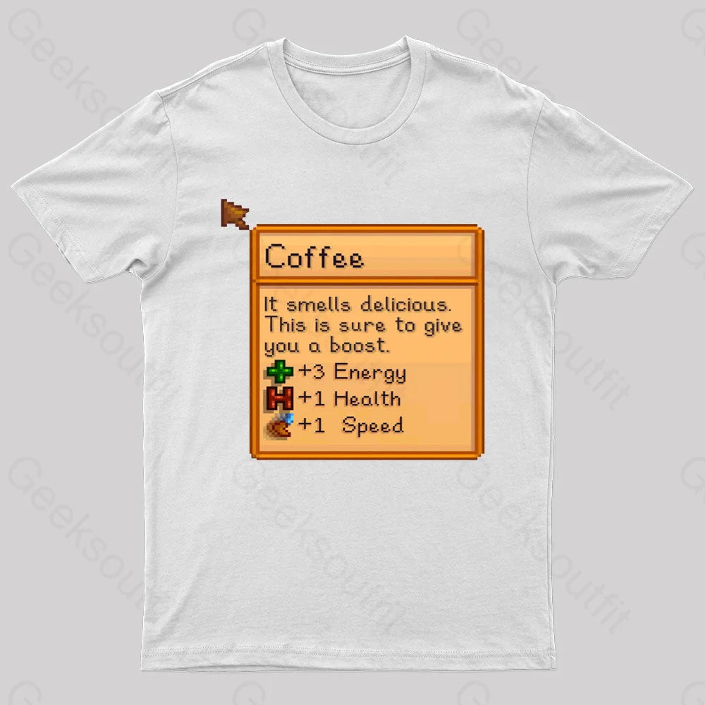 Coffee Nerd T-Shirt White / S