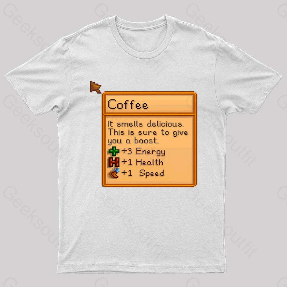 Coffee Nerd T-Shirt White / S