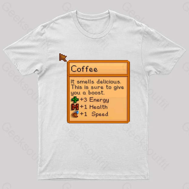 Coffee Nerd T-Shirt White / S
