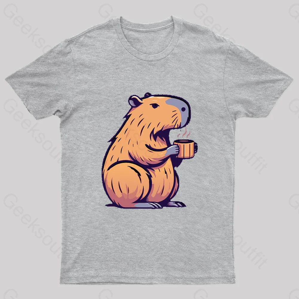 Coffeebara Geek T-Shirt Grey / S