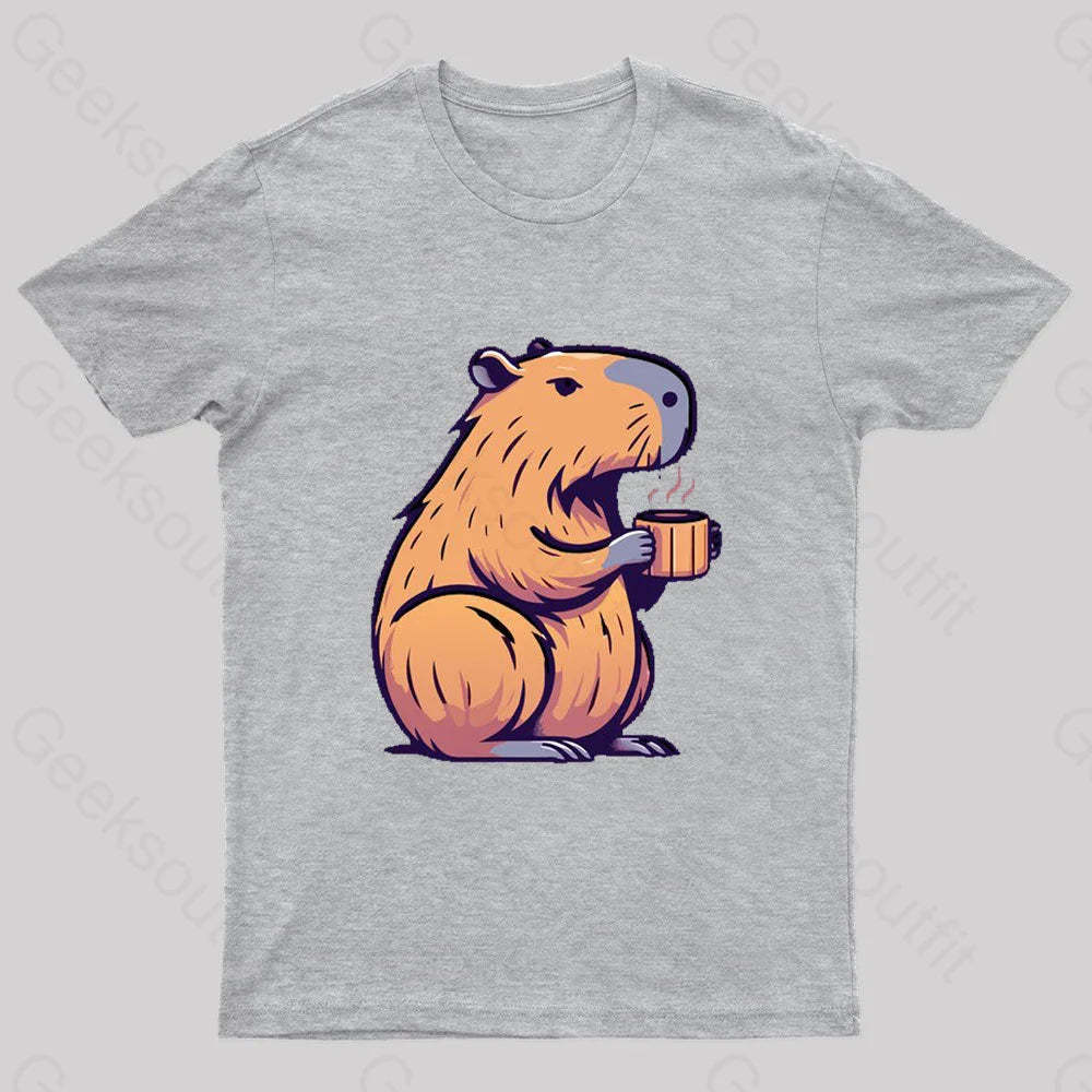 Coffeebara Geek T-Shirt Grey / S