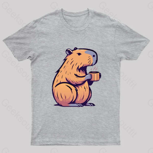 Coffeebara Geek T-Shirt Grey / S