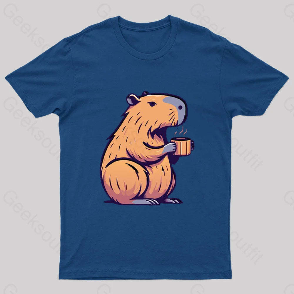 Coffeebara Geek T-Shirt Navy / S