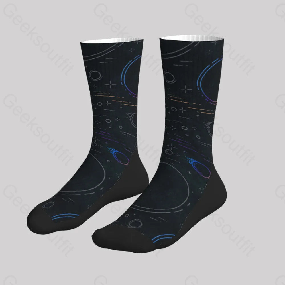 Colorful Planet Men’s Socks Sks053
