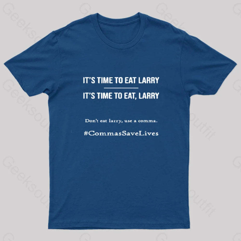 Commas Save Lives T-Shirt Navy / S