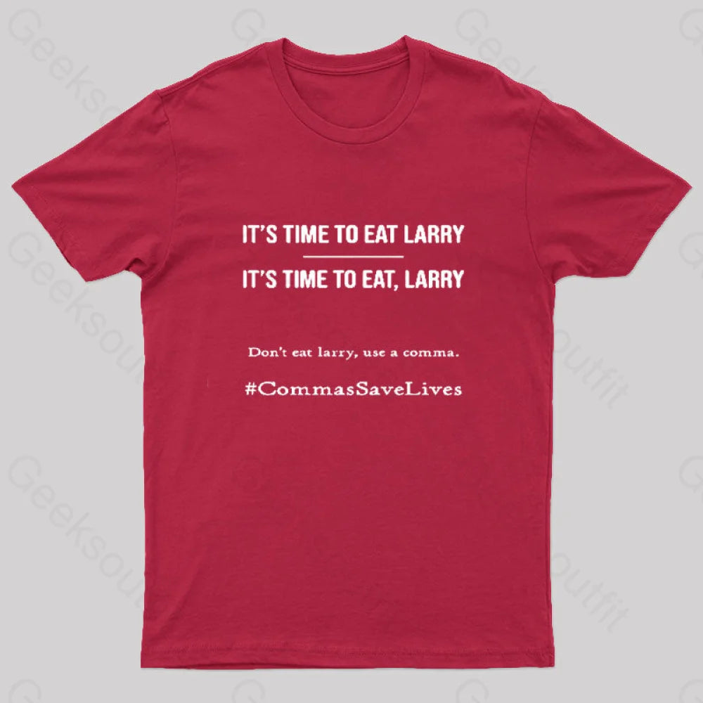 Commas Save Lives T-Shirt Red / S