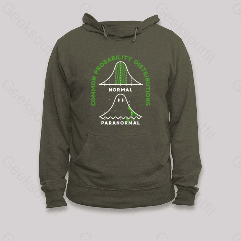 Common Probability Distrubutions Hoodie Army Green / S
