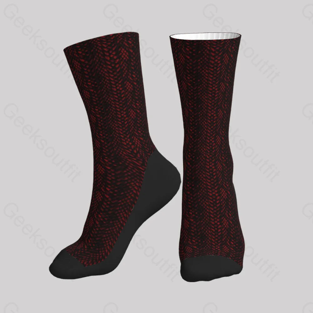 Cool Dragon Scales Men’s Socks Sks083