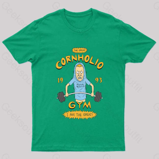 Cornholio Gym Nerd T-Shirt Green / S