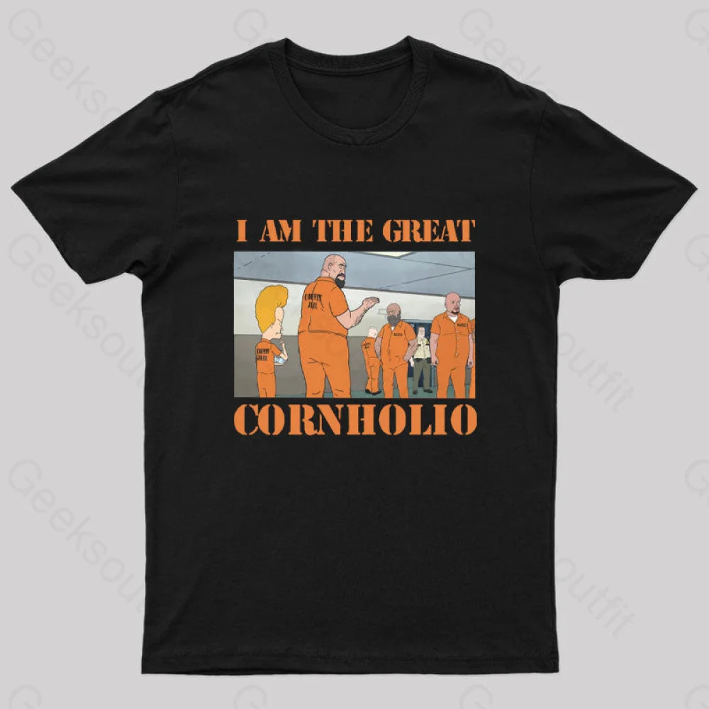 Cornholio Nerd T-Shirt Black / S