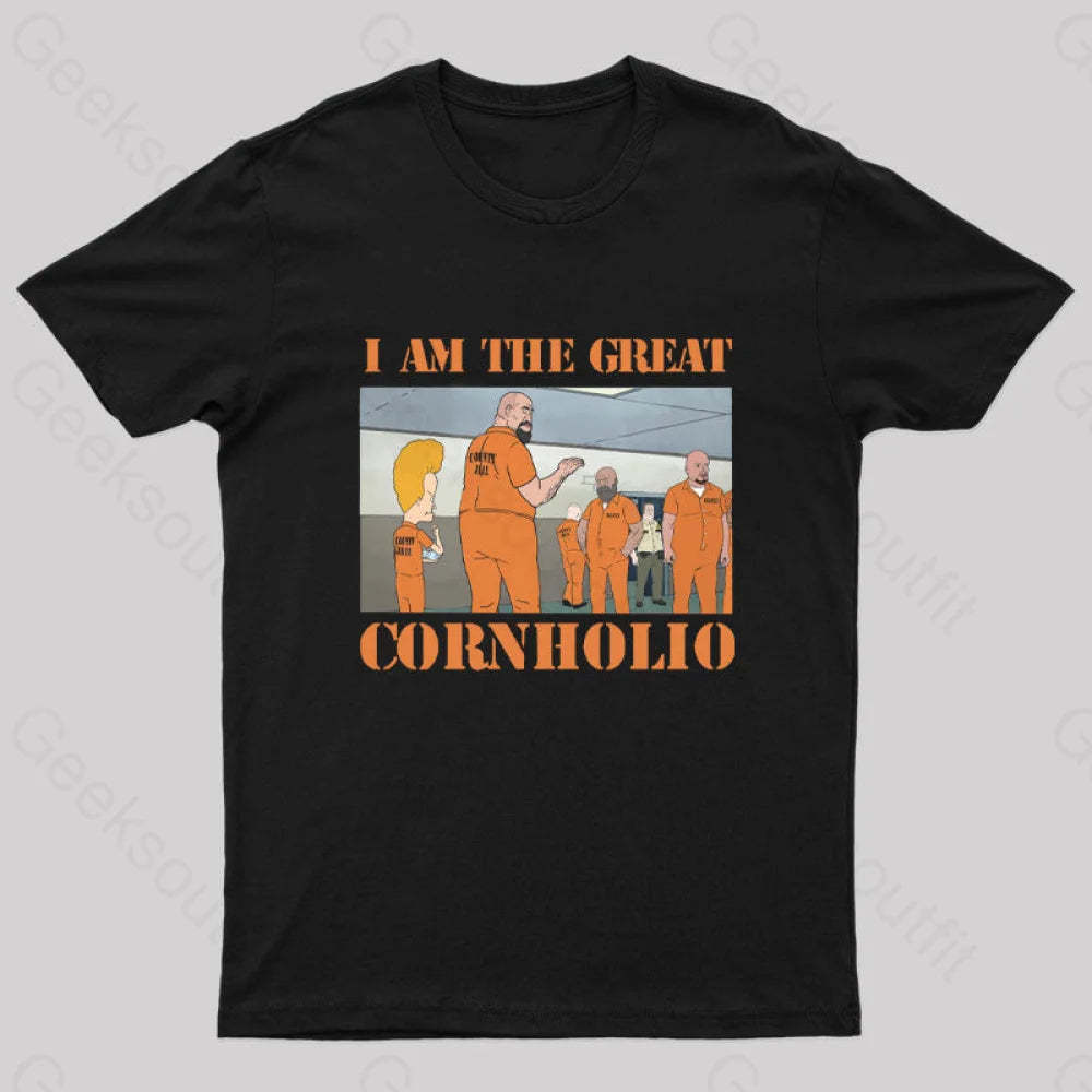 Cornholio Nerd T-Shirt Black / S