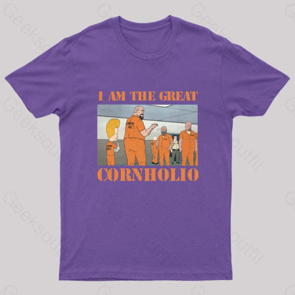 Cornholio Nerd T-Shirt Purple / S
