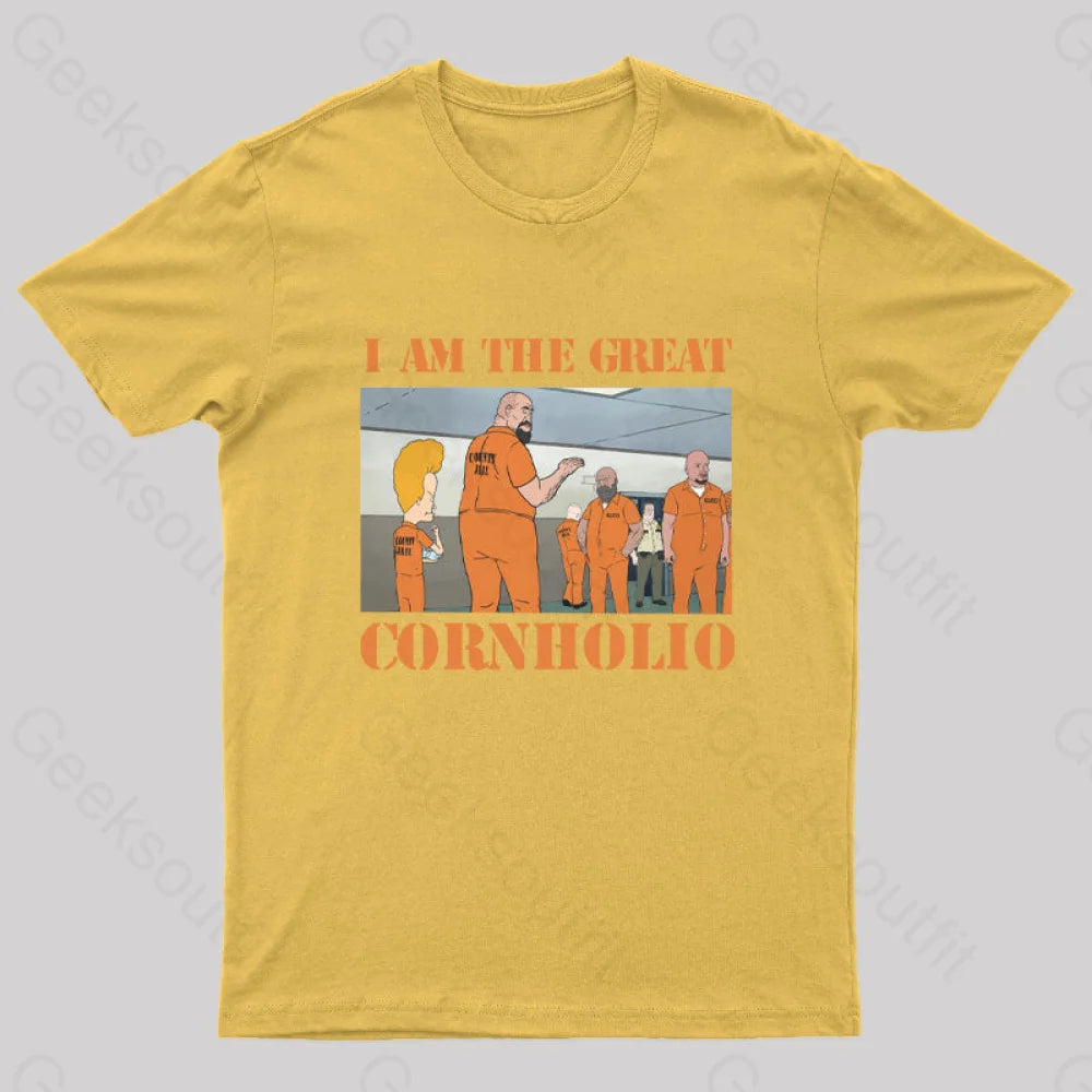 Cornholio Nerd T-Shirt Yellow / S