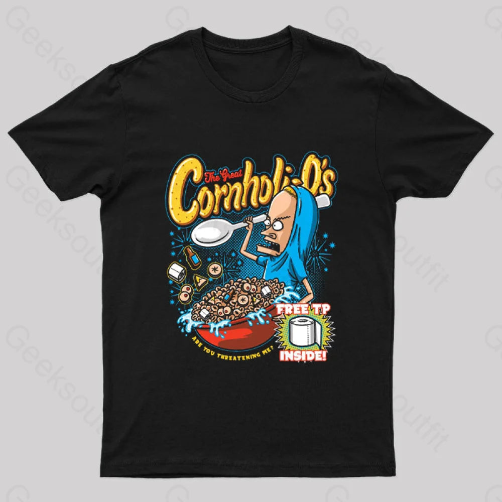 Cornholio’s Geek T-Shirt Black / S