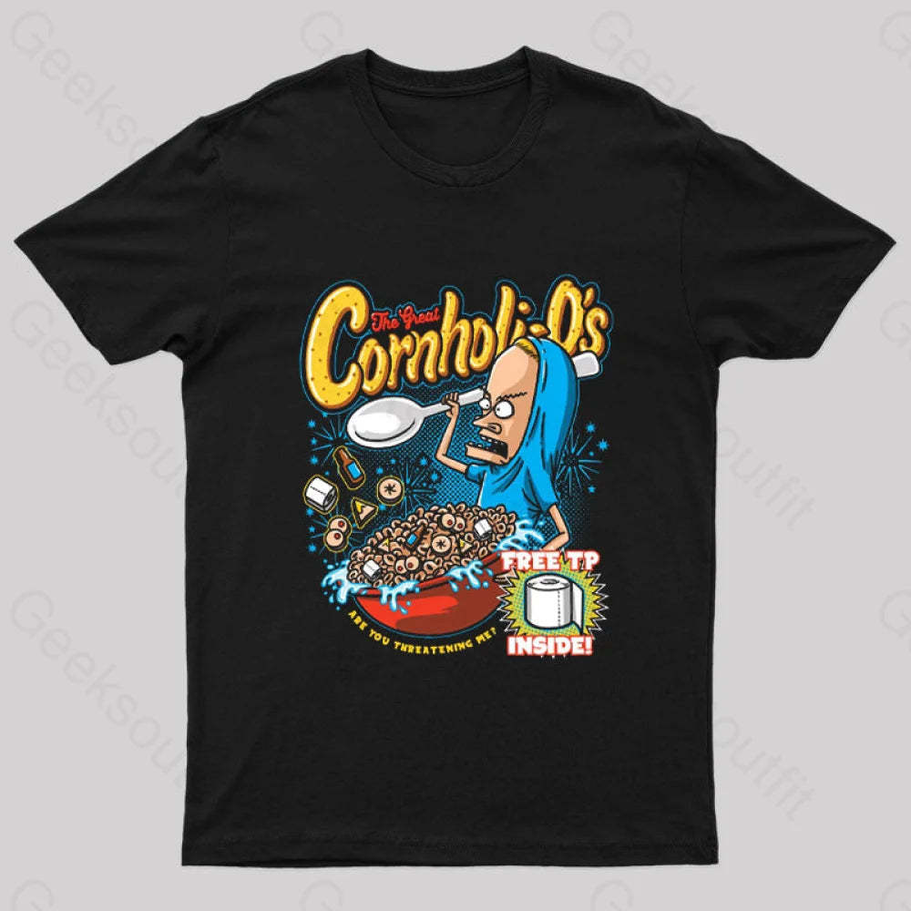 Cornholio’s Geek T-Shirt Black / S