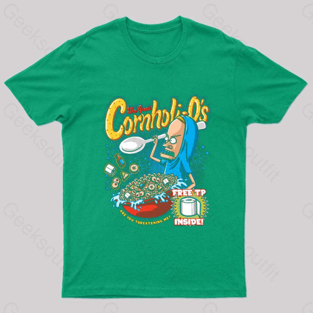 Cornholio’s Geek T-Shirt Green / S