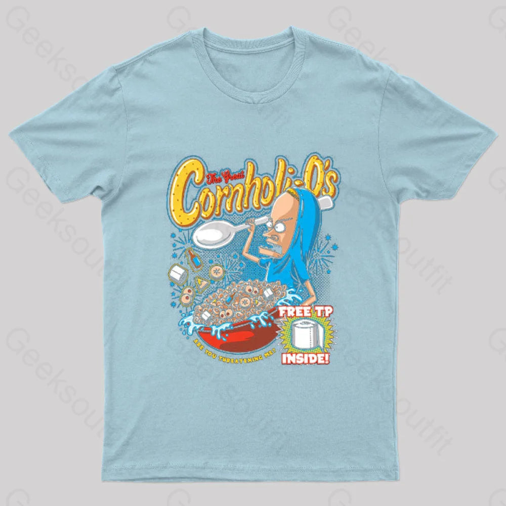 Cornholio’s Geek T-Shirt Light Blue / S